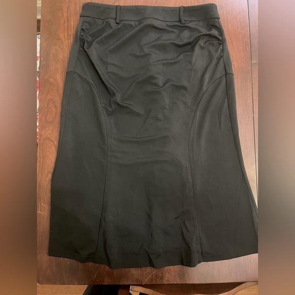 NWOT Belle Poque Elegant Ruched Pencil Skirt Black High Waist Business Skirt - Picture 12 of 15